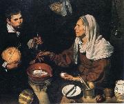 Old Woman Cooking Eggs Diego Velazquez